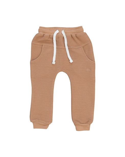 umber-waffle-knit-joggers Laree & Co - Sophia's Style-2